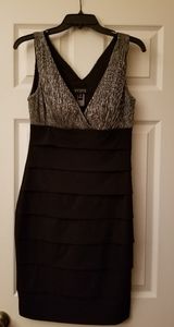 Silver and Black Dress